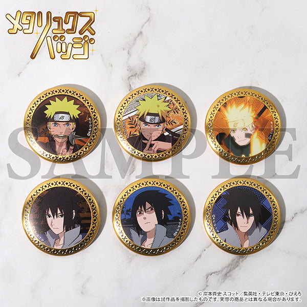 [※Blind](1BOX=6)(Goods - Badge) NARUTO Shippuden Metallux Badge Collection