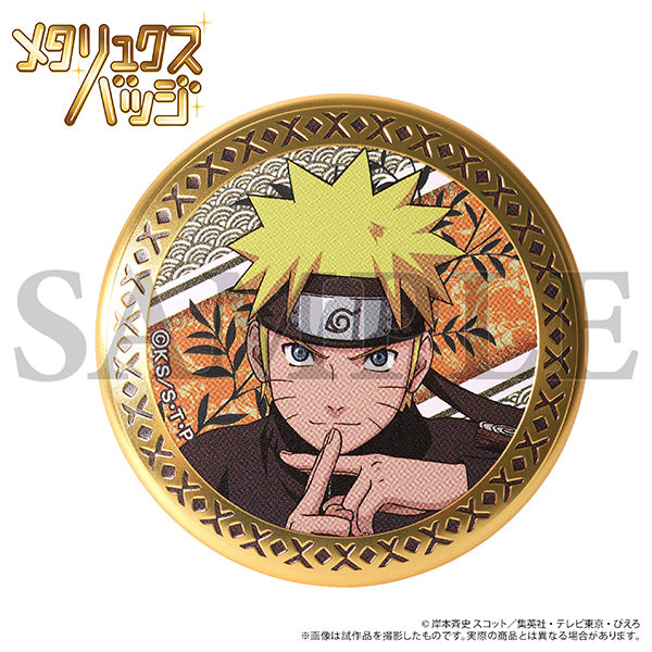 [※Blind](1BOX=6)(Goods - Badge) NARUTO Shippuden Metallux Badge Collection