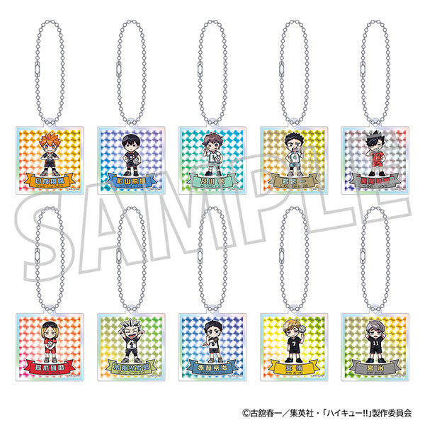 [※Blind](1BOX=10)(Goods - Keychain) Haikyu!! Iridescent Acrylic Keychain Collection