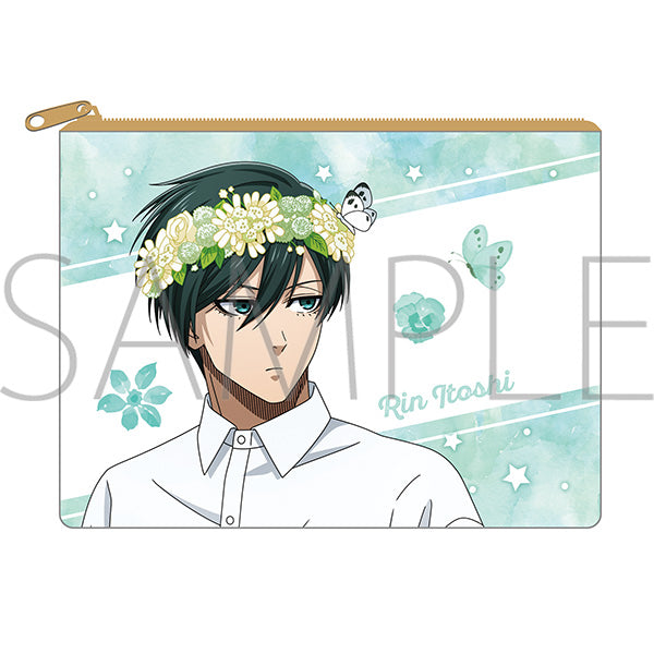 (Goods - Pouch) Blue Lock Season 2 Clear Pouch / Rin Itoshi flower crown