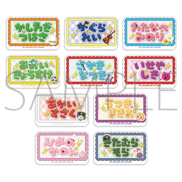 (1BOX=10)(Goods - Badge) THE IDOLM@STER SideM Name Badge Collection / "Remember Shot" Vol.4
