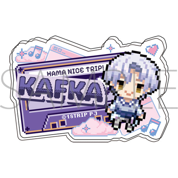 (Goods - Badge) 18TRIP Onamae Acrylic Badge / Kafka Oguro Pixel Art