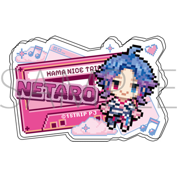 (Goods - Badge) 18TRIP Onamae Acrylic Badge / Netaro Yowa Pixel Art