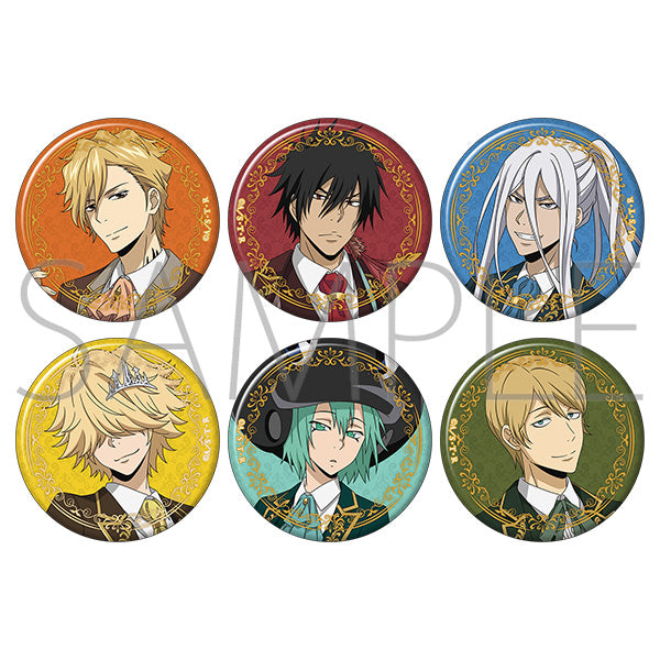 (1BOX=6)(Goods - Badge) REBORN! Chara Badge Collection / B -damask code style-