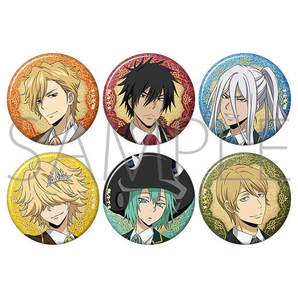 (1BOX=6)(Goods - Badge) REBORN! Chara Badge Collection / B -damask code style-