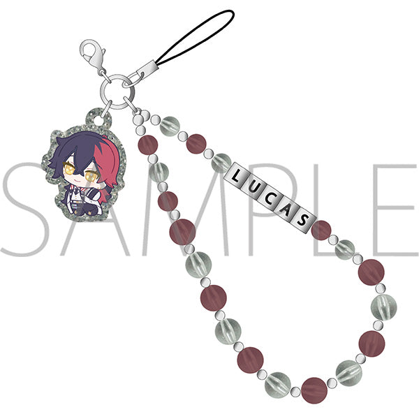 (Goods - Strap) Devil Butler with Black Cat After-school Mates Beads Strap / Lucas Nui Pal Skip