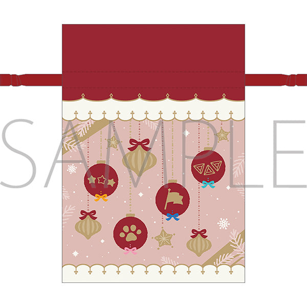 (Goods - Drawstring Pouch) THE IDOLM@STER SideM Gift Bag Style Ribbon Drawstring Pouch / Red M Fes 2026