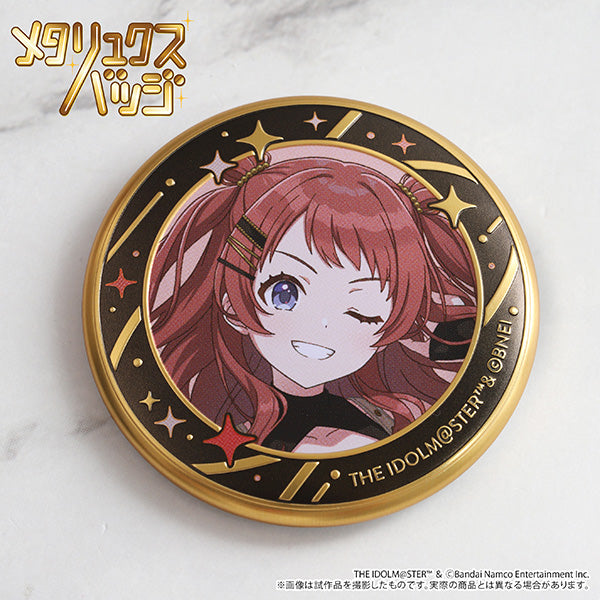 (Goods - Badge) Gakuen iDOLM@STER Metallux Badge / Misuzu Hataya ECLIPSE LIGHT