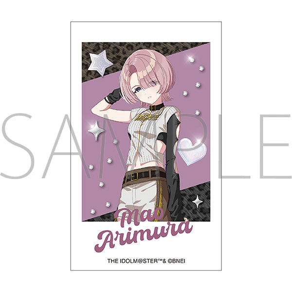 (Goods - Bromide) Gakuen iDOLM@STER Cheki & Cheki Holder Set / Mao Arimura ECLIPSE LIGHT