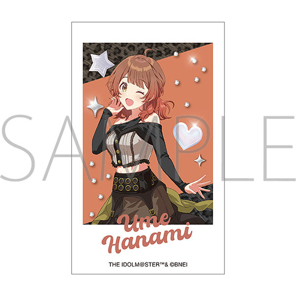 (Goods - Bromide) Gakuen iDOLM@STER Cheki & Cheki Holder Set / Ume Hanami ECLIPSE LIGHT