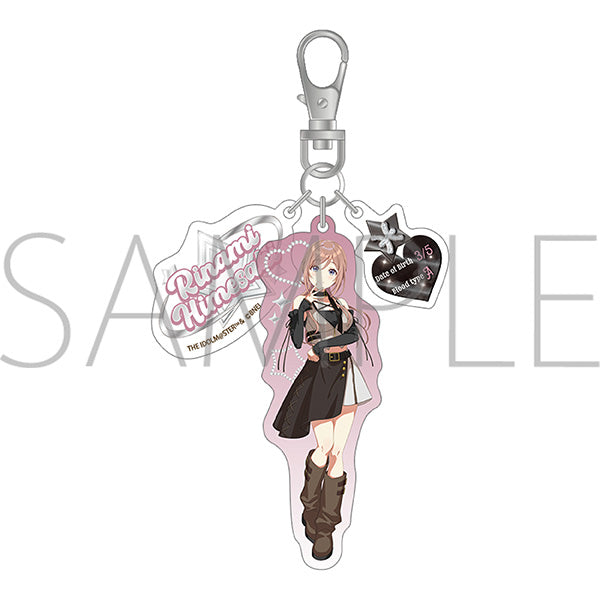 (Goods - Key Chain) Gakuen iDOLM@STER Acrylic Key Charm / Rinami Himesaki ECLIPSE LIGHT