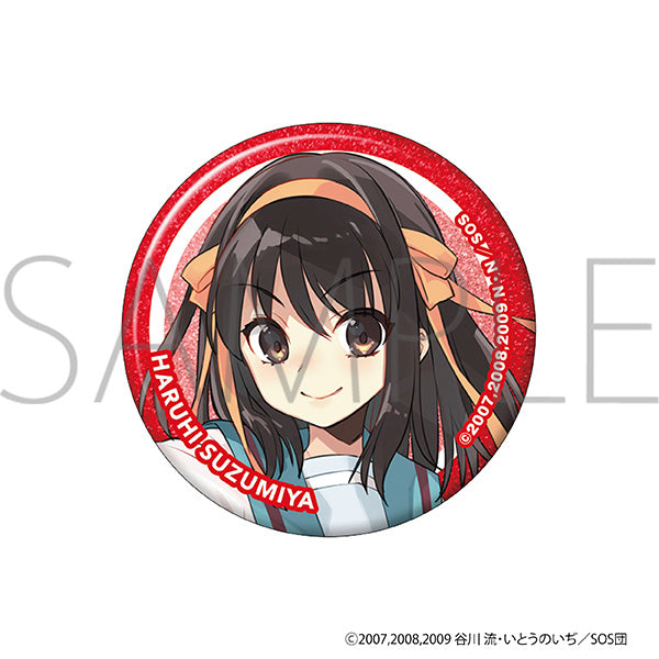 (1BOX=7)(Goods - Badge) The Melancholy of Haruhi Suzumiya Glitter Button Badge Collection