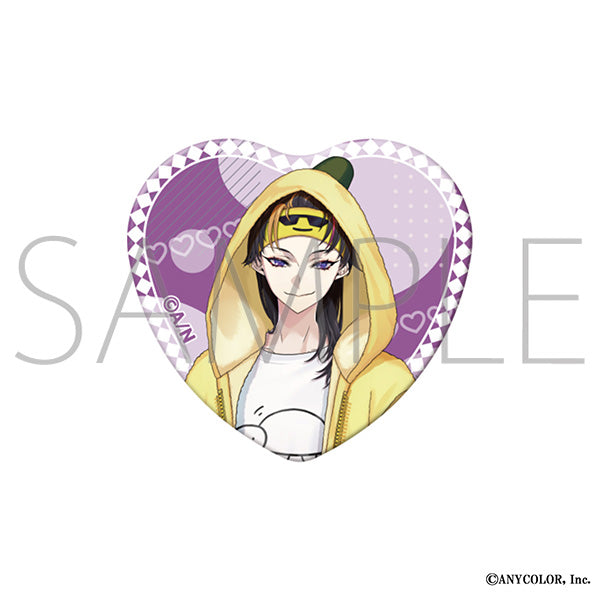 (Goods - Badge) NIJISANJI EN Heart Button Badge / Shu Yamino