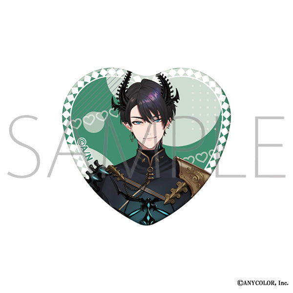 (Goods - Badge) NIJISANJI EN Heart Button Badge / Ren Zotto