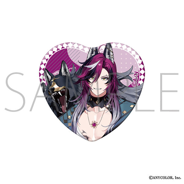 (Goods - Badge) NIJISANJI EN Heart Button Badge / Doppio Dropscythe