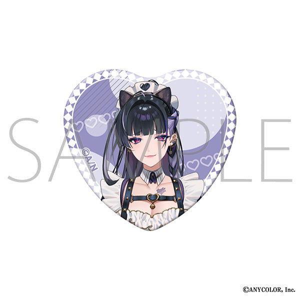 (Goods - Badge) NIJISANJI EN Heart Button Badge / Meloco Kyoran