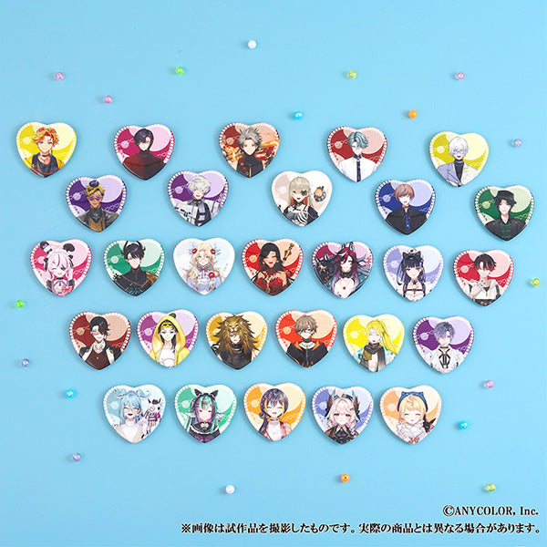 (Goods - Badge) NIJISANJI EN Heart Button Badge / Yu Q. Wilson