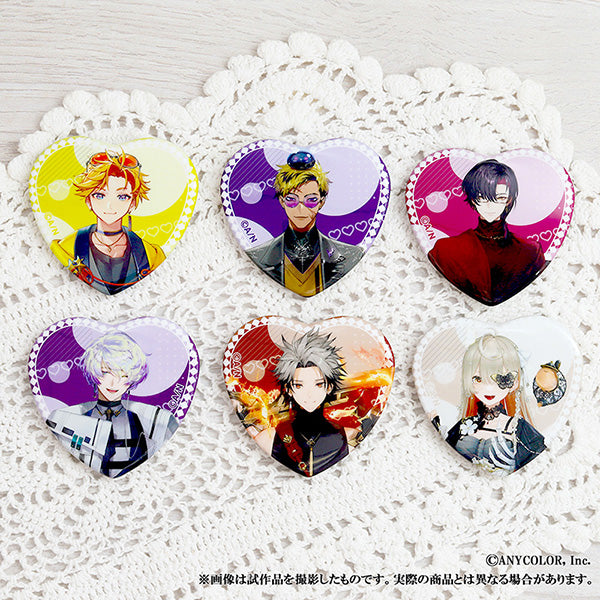 (Goods - Badge) NIJISANJI EN Heart Button Badge / Claude Clawmark