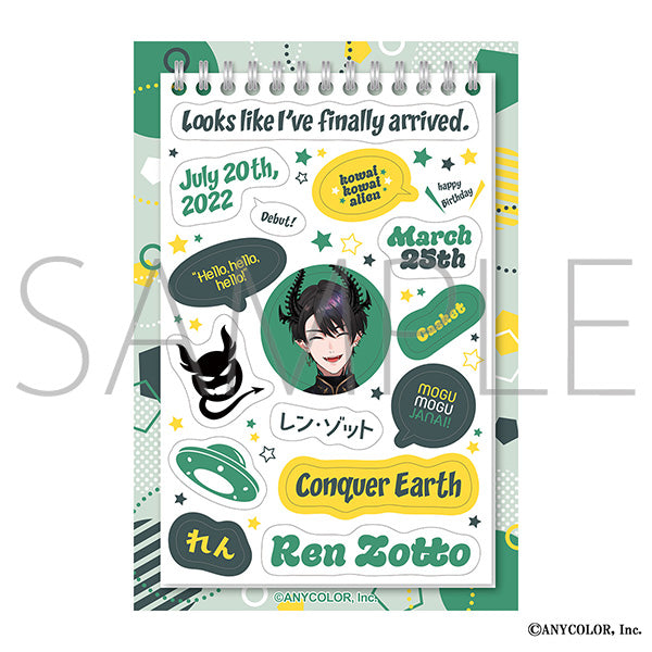 (Goods - Sticker) NIJISANJI EN #ENhaiizo Sticker Sheet / Ren Zotto