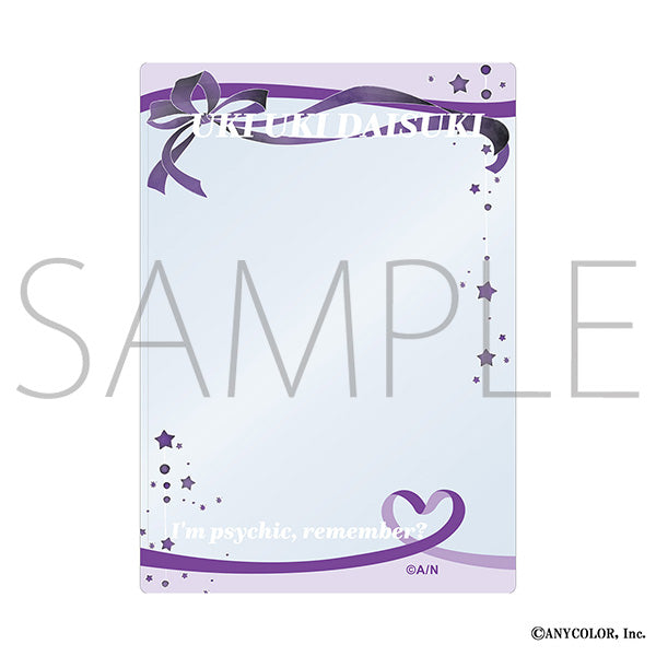 (Goods - Card Case) NIJISANJI EN Liver Famous Quote Hard Bromide Case / Uki Violeta