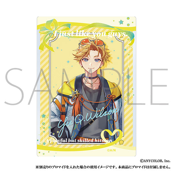 (Goods - Card Case) NIJISANJI EN Liver Famous Quote Hard Bromide Case / Yu Q. Wilson