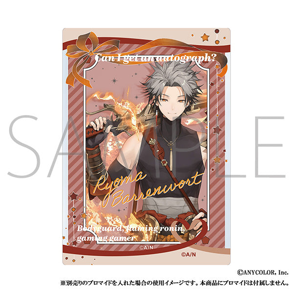 (Goods - Card Case) NIJISANJI EN Liver Famous Quote Hard Bromide Case / Ryoma Barrenwort