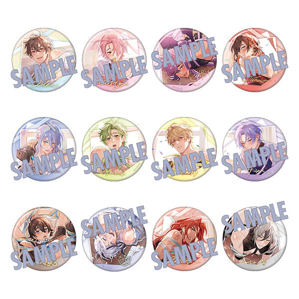 (1BOX=12)(Goods - Badge) NU: Carnival Holographic Chara Badge Collection / Ribbon ver.
