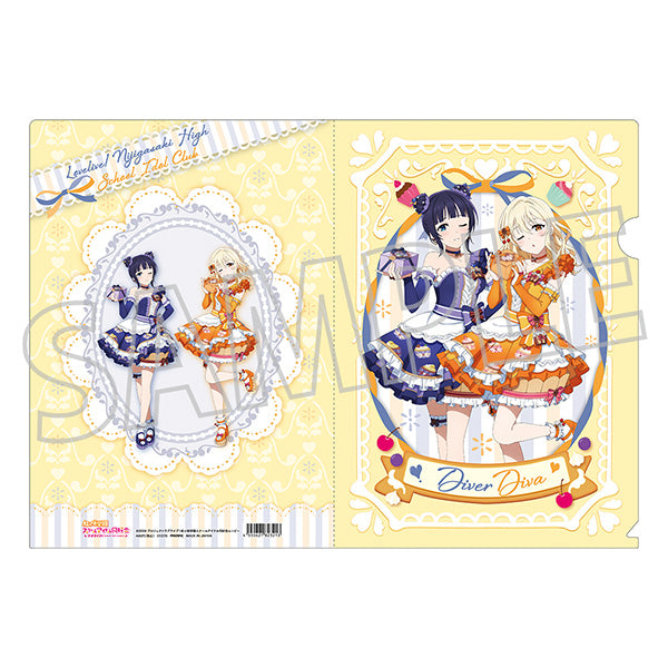 (Goods - Clear File) Love Live! Nijigasaki High School Idol Club Clear File / Sweet Collection ver. DiverDiva