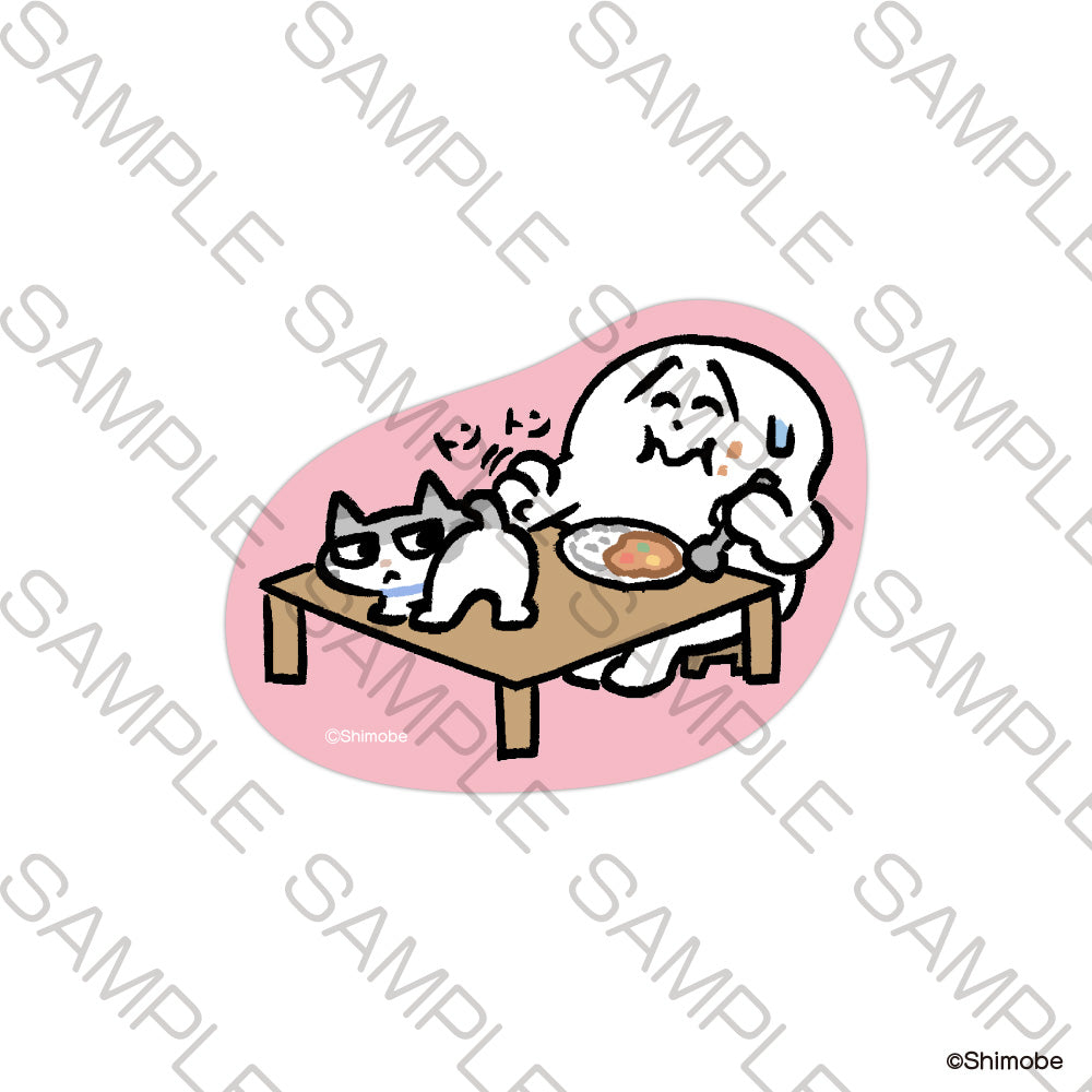 (Goods - Sticker)  Neko to Shimobe Sticker - Kagemaru and Shimobe <Specially Drawn Illustration>