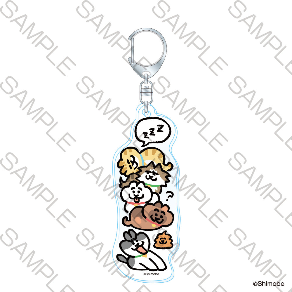 (Goods - Keychain)  Neko to Shimobe Slightly Long Acrylic Keychain - Gathering