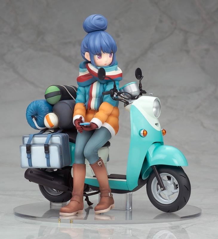 (Bishojo Figure) Yuru Camp Rin Shima with Scooter 1/10 Complete Figure (Re-release)