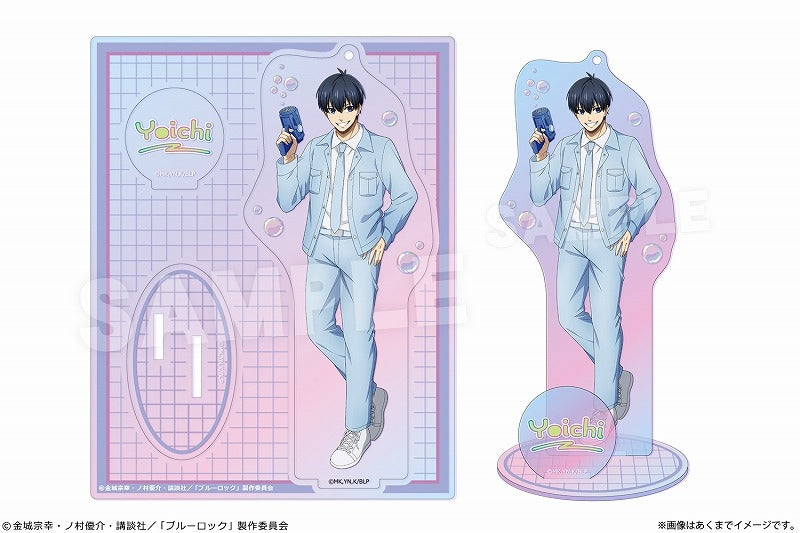 (Goods - Stand Pop) Blue Lock Holographic Acrylic Figure Ver. Soap bubbles 01 Yoichi Isagi