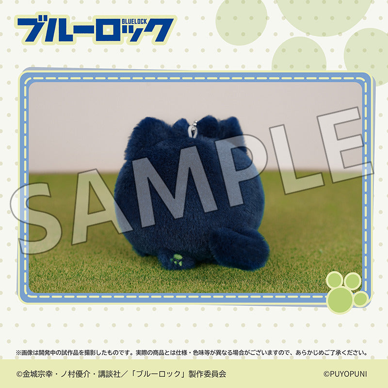 (Goods - Plush) Blue Lock Puyopuni Series - 10cm Nyanko Dango Plush Mascot Yoichi Isagi