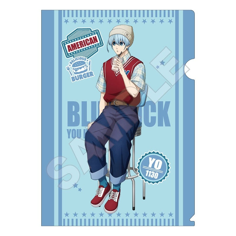 (Goods - Clear File) Blue Lock TV Anime American Retro Clear File Karasu & Hiori