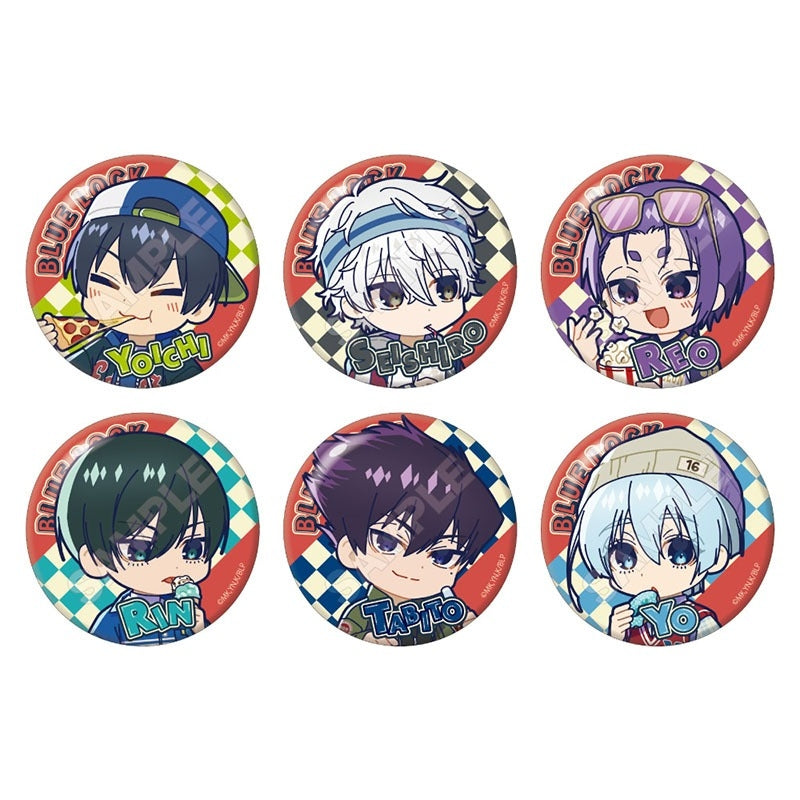 (1BOX=6)(Goods - Badge) Blue Lock TV Anime NOPPOP American Retro Button Badge