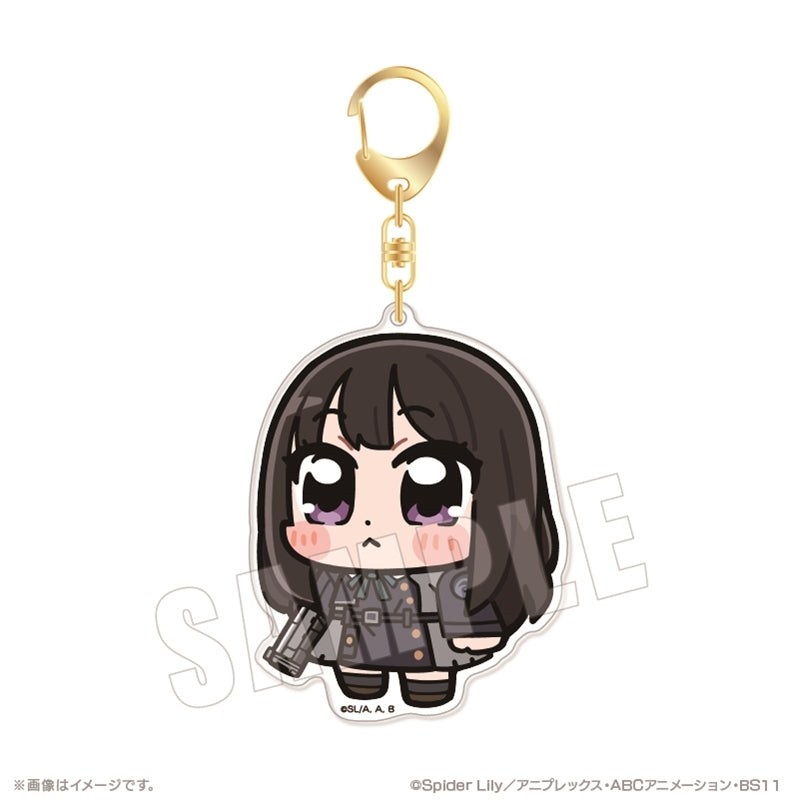 (Goods - Keychain) Lycoris Recoil Bkub Big Acrylic Keychain 02. Takina Inoue (Uniform ver.)