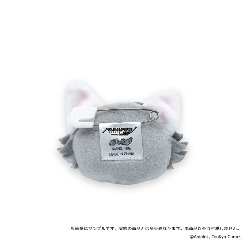 (Goods - Badge) HUNDRED LINE Last Defense Academy Putimals (Petits Animals) Plush Badge 03. Eito Aotsuki