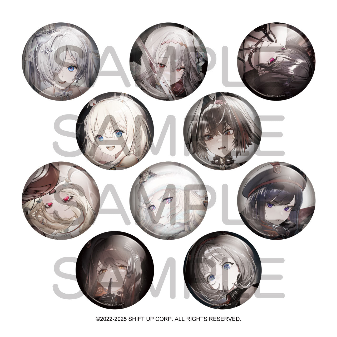 (1BOX=10)(Goods - Badge) GODDESS OF VICTORY: NIKKE BURST COLLECTION Button Badge Vol.5