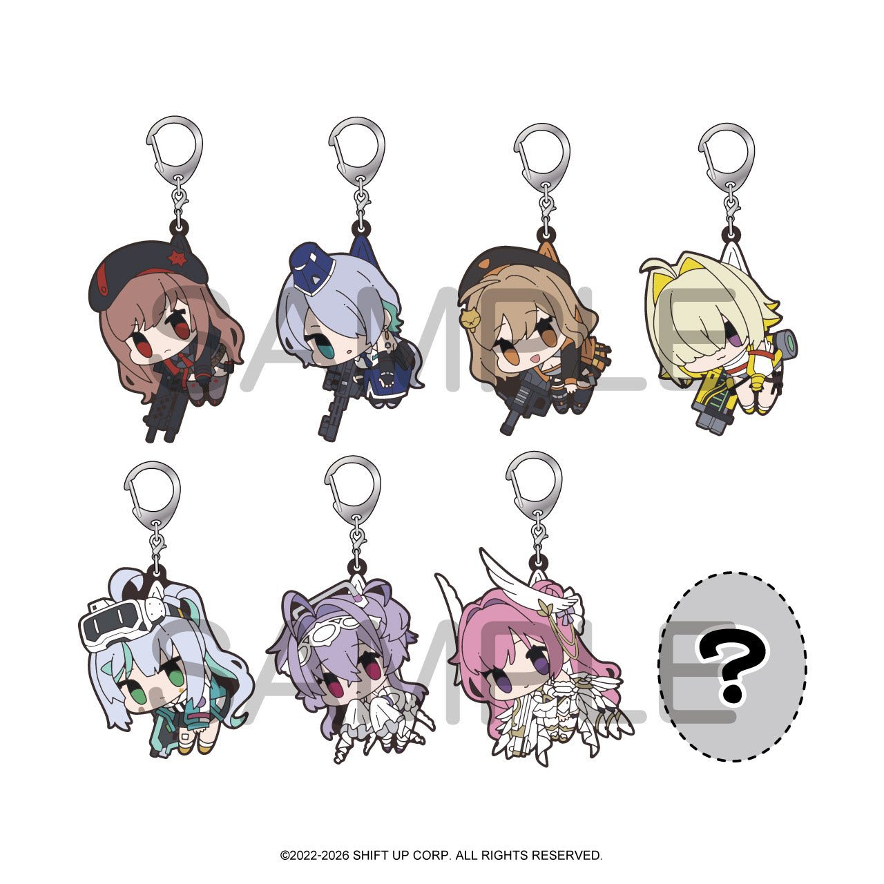 (1BOX=8)(Goods - Keychain) GODDESS OF VICTORY: NIKKE Tsumamare Rubber Keychain vol. 1