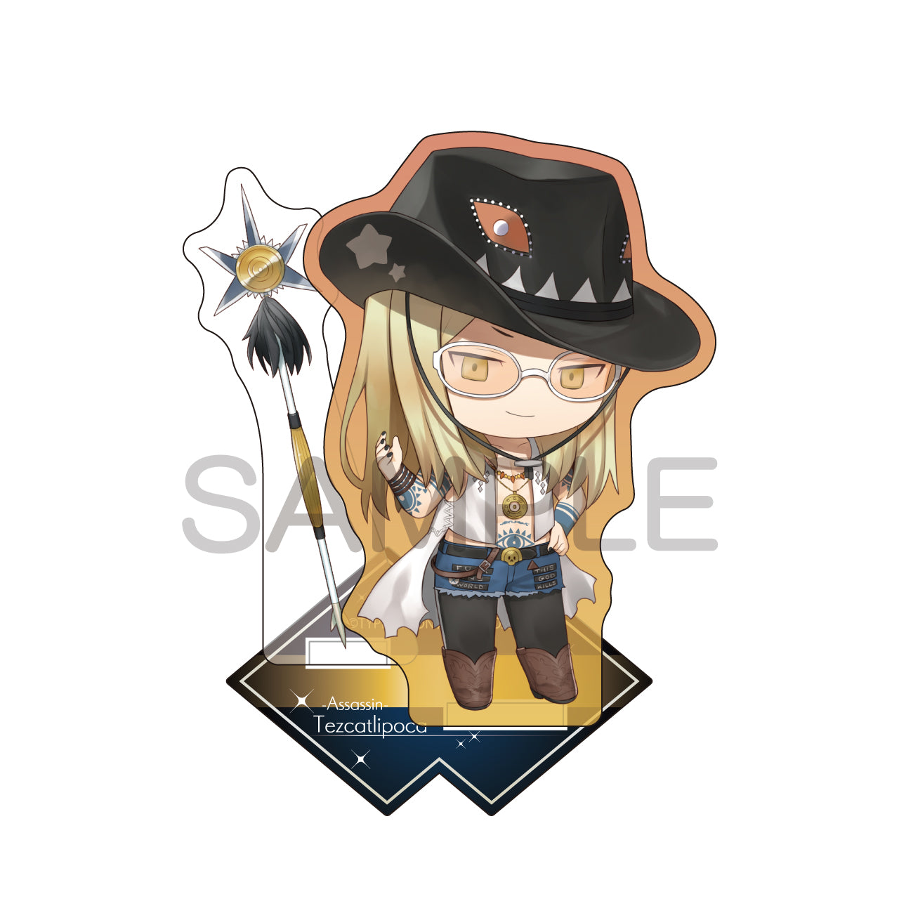 (Goods - Acrylic Stand) Fate/Grand Order Charatoria Acrylic Stand Assassin / Tezcatlipoca (Wild Gunman)