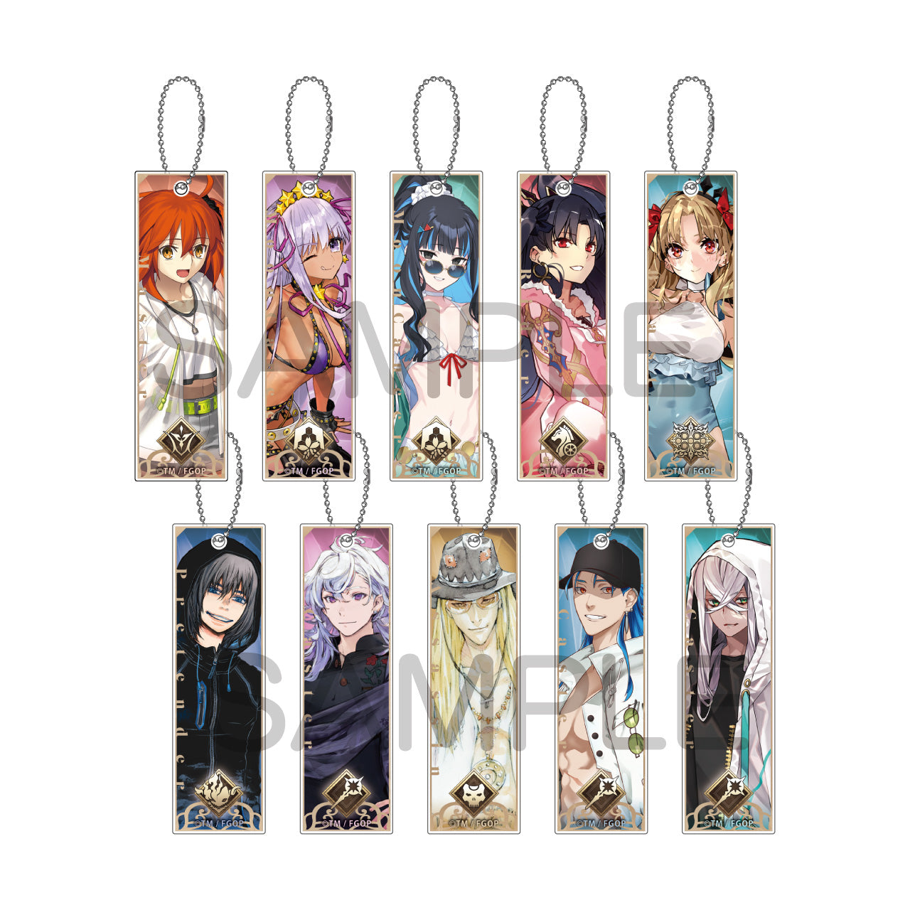 (1BOX=10)(Goods - Keychain) Fate/Grand Order TsuiColle Trading Acrylic Keychain vol. 5