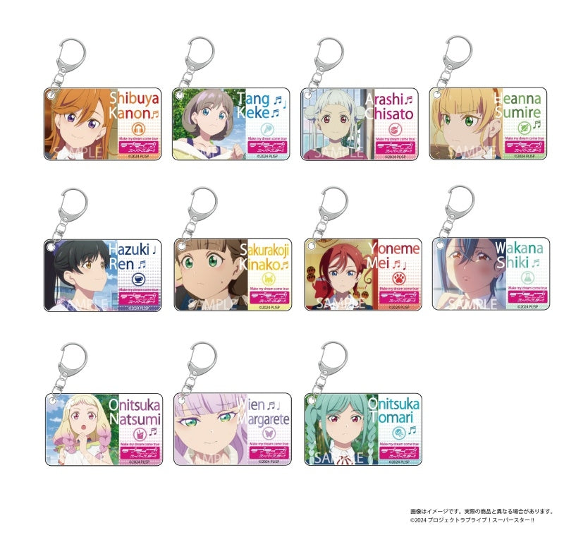 (1BOX=11)(Goods - Key Chain) Love Live! Superstar!! O. A. M. C. Acrylic Key Chain Collection