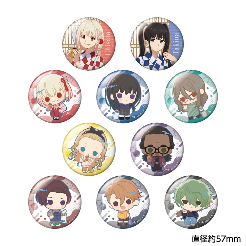 (1BOX=10)(Goods - Badge) Lycoris Recoil Trading Button Badge