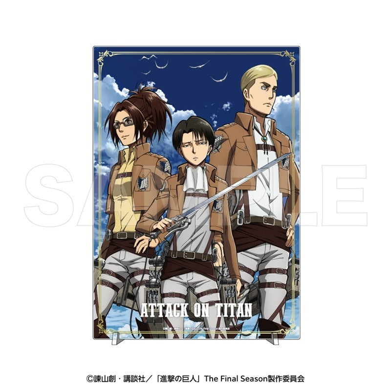 (Goods - Ornament) Attack on Titan Acrylic Panel Levi, Erwin, Hange