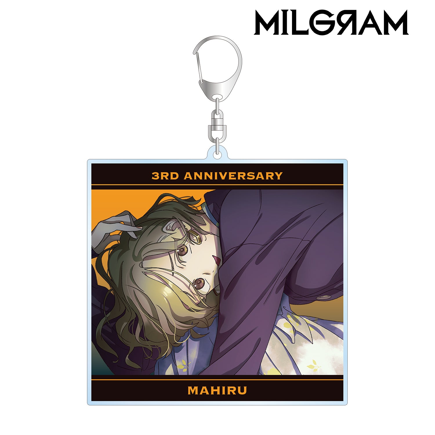 (Goods - Key Chain) MILGRAM Exclusive Art Mahiru 3rd Anniversary ver. BIG Acrylic Key Chain