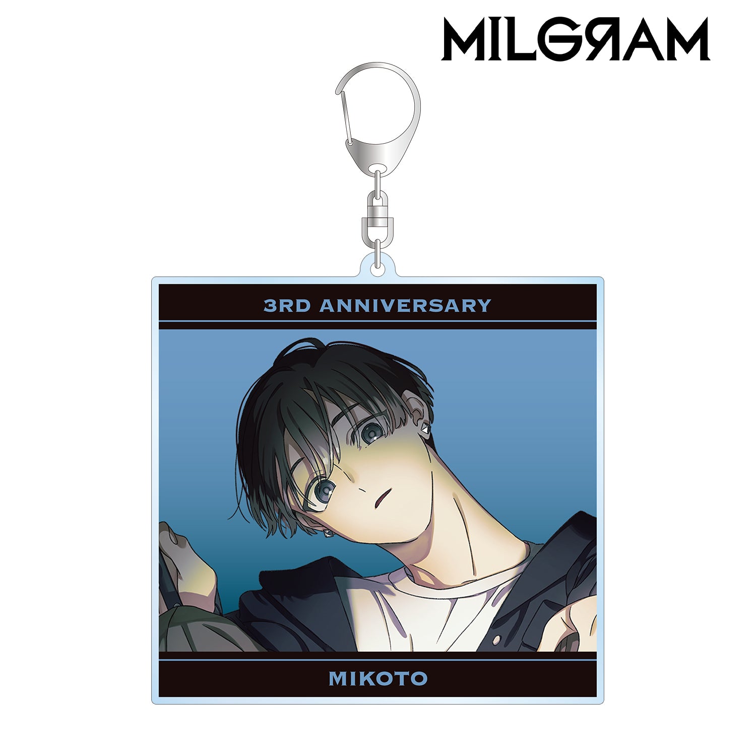 (Goods - Key Chain) MILGRAM Exclusive Art Mikoto 3rd Anniversary ver. BIG Acrylic Key Chain