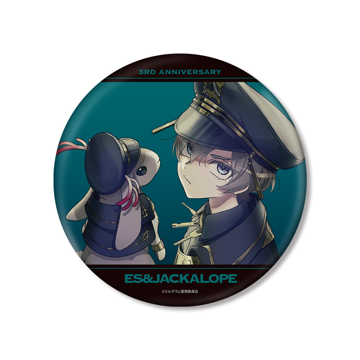 (Goods - Badge) MILGRAM Exclusive Art Es & Jackalope 3rd Anniversary ver. BIG Button Badge