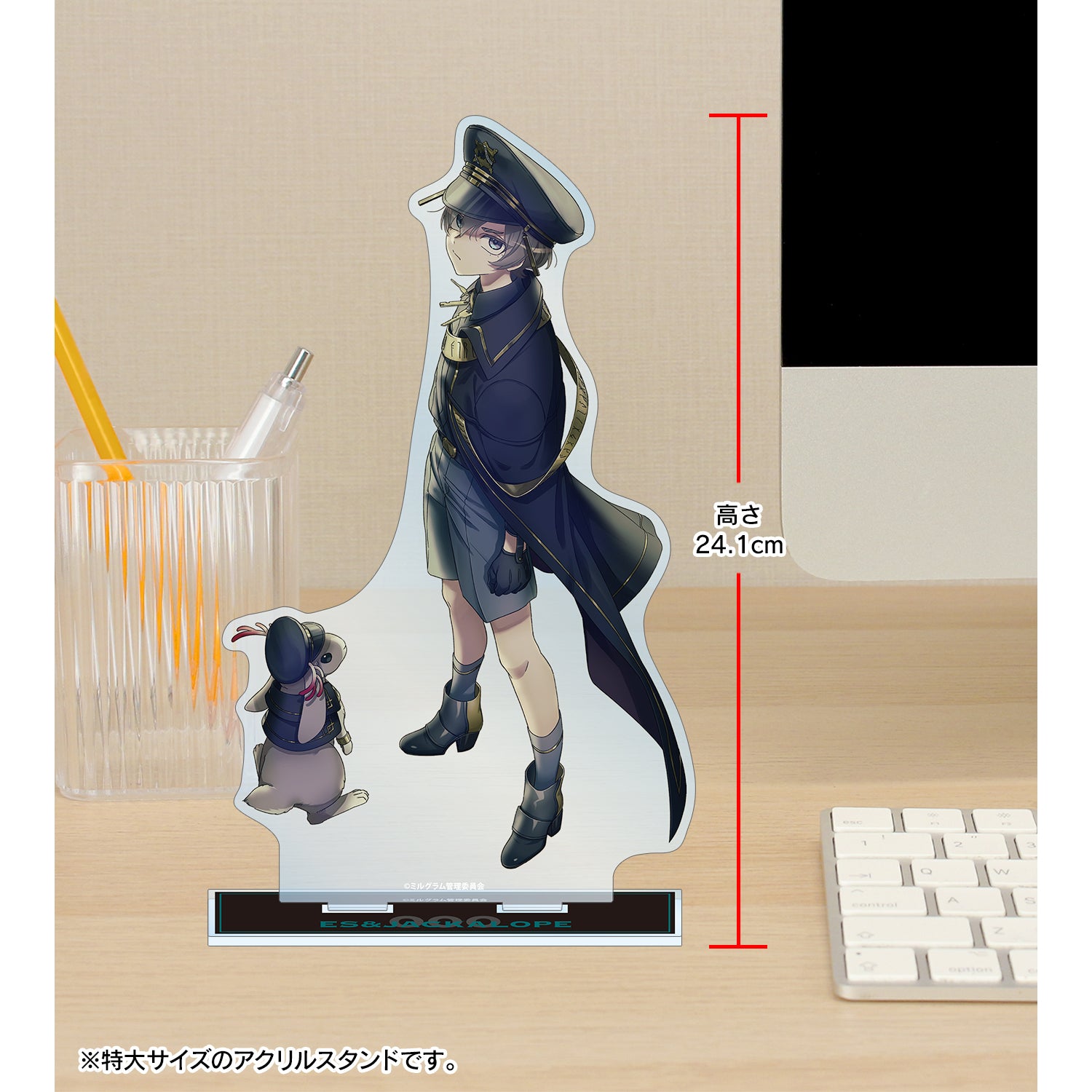 (Goods - Stand Pop) MILGRAM Exclusive Art Es & Jackalope 3rd Anniversary ver. Jumbo Acrylic Stand