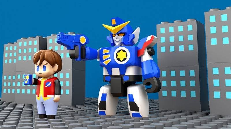 (Action Figure) The Brave Fighter of Legend Da-Garn BRICKROID Da-Garn & Seiji Takasugi Set