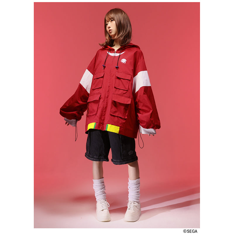 (Goods - Outerwear) Sonic the Hedgehog x Favorite Collab * Knuckles - Powerful Echidna Hooded Jacket with Convertible Sleeves